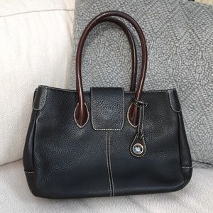Authentic Dooney & Bourke black pebble handbag